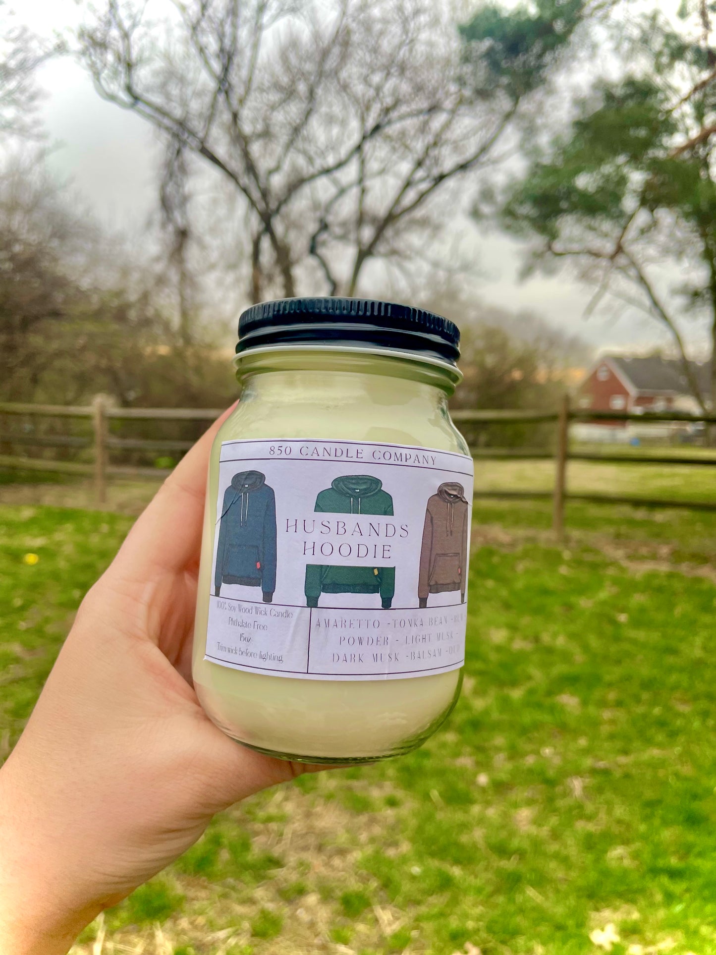 Husbands Hoodie Soy Candle