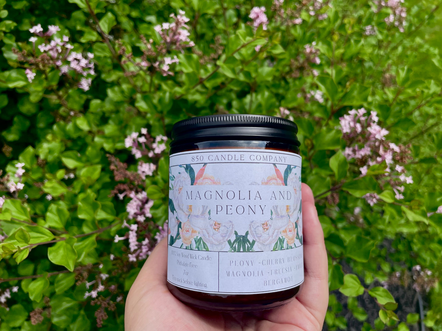 Magnolia and Peony Soy Candle