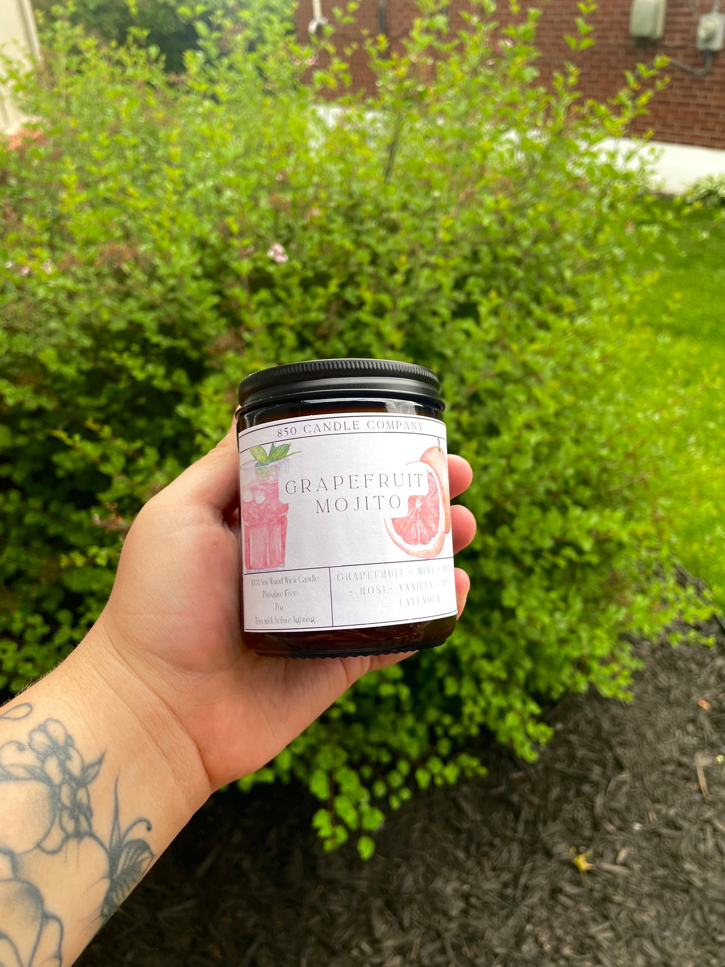 Grapefruit Mojito Soy Candle