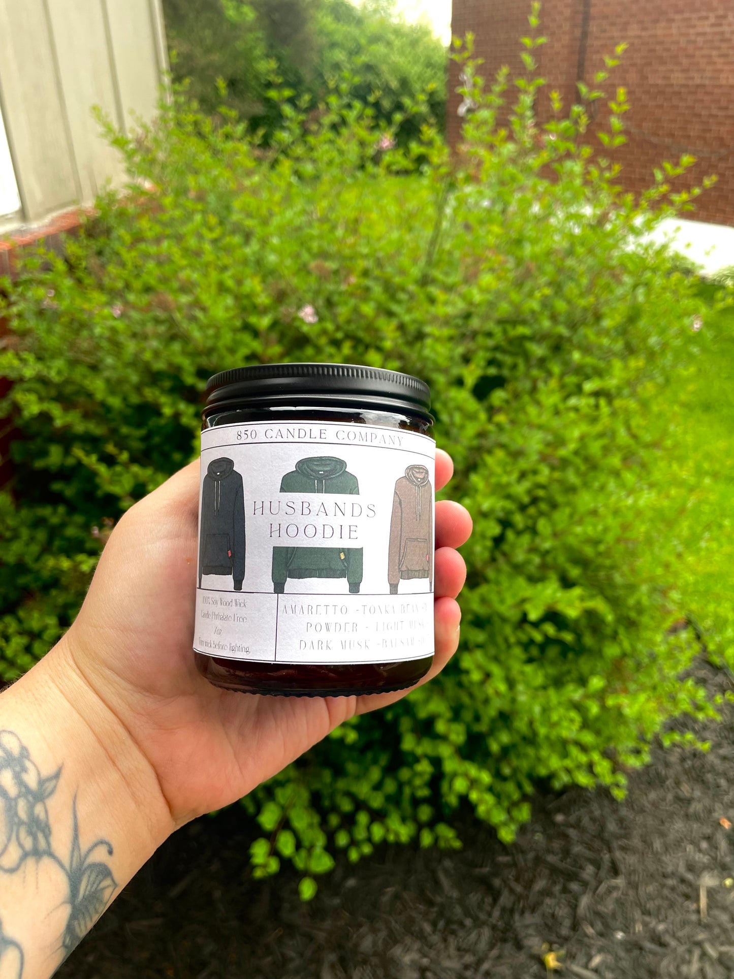 Husbands Hoodie Soy Candle