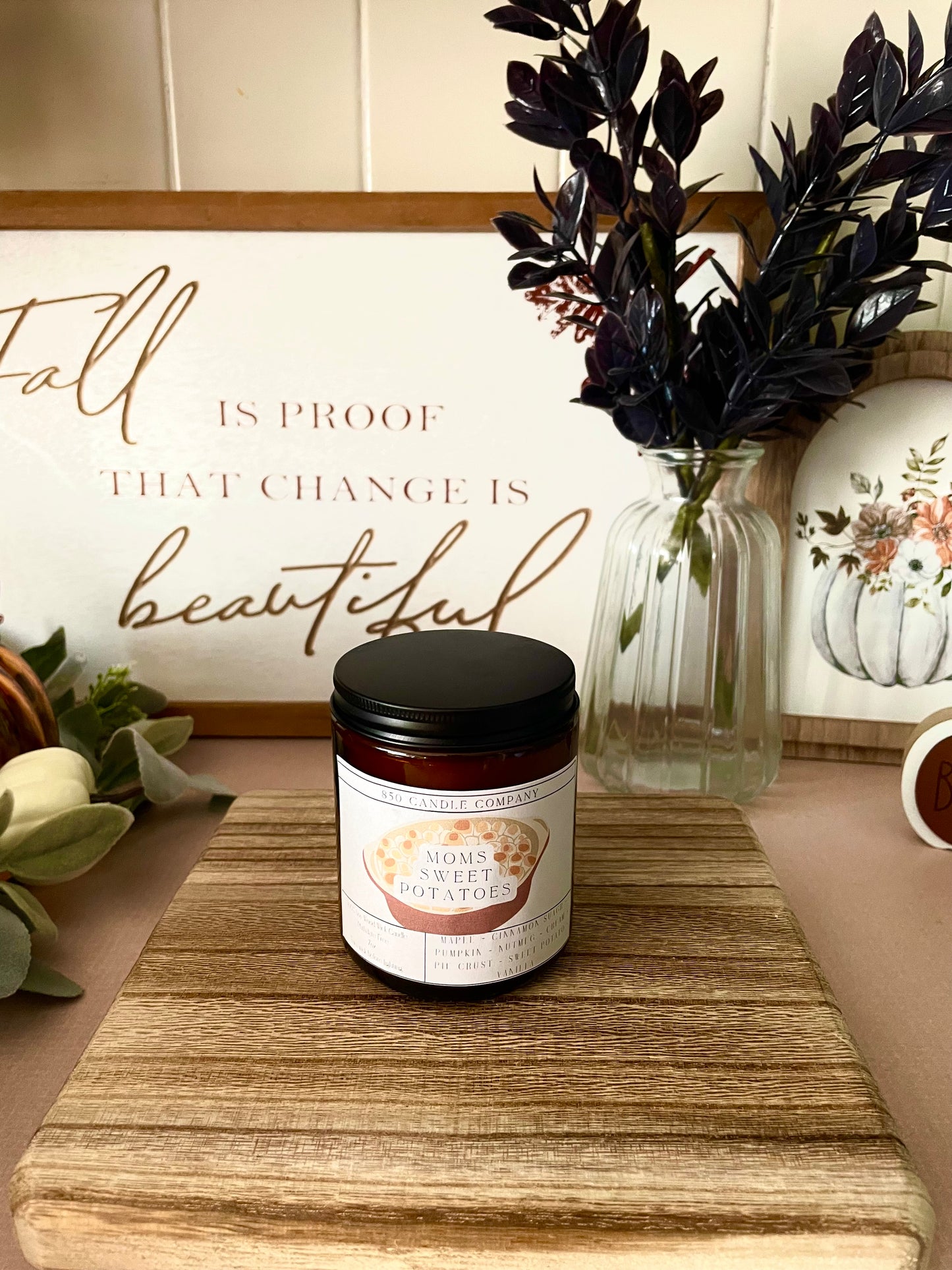 Moms Sweet Potatoes Soy Candle
