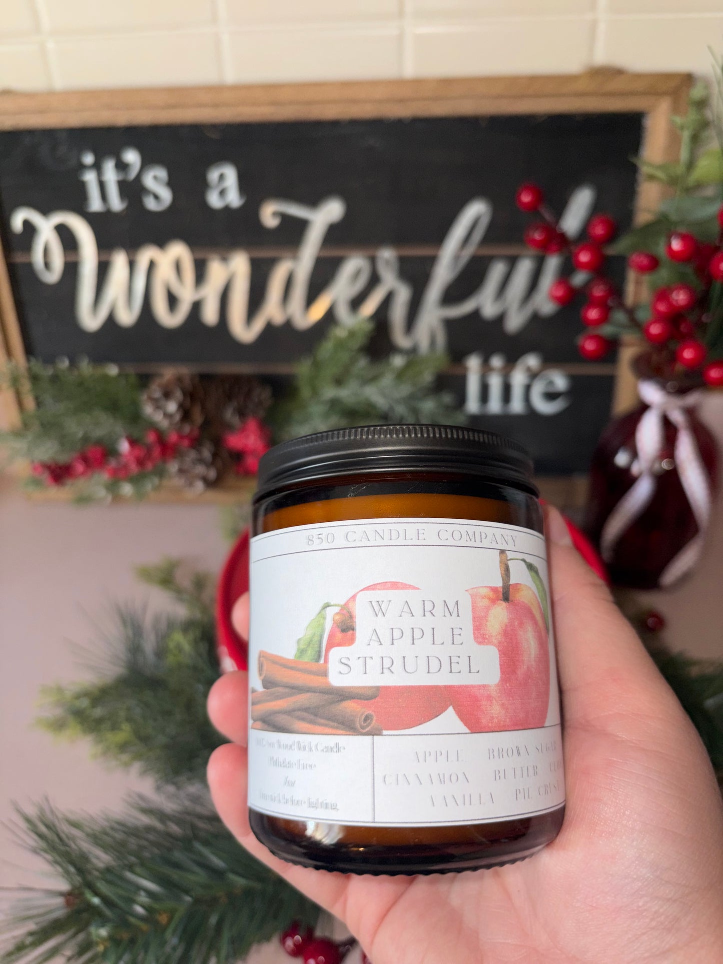 Warm Apple Strudel Soy Candle