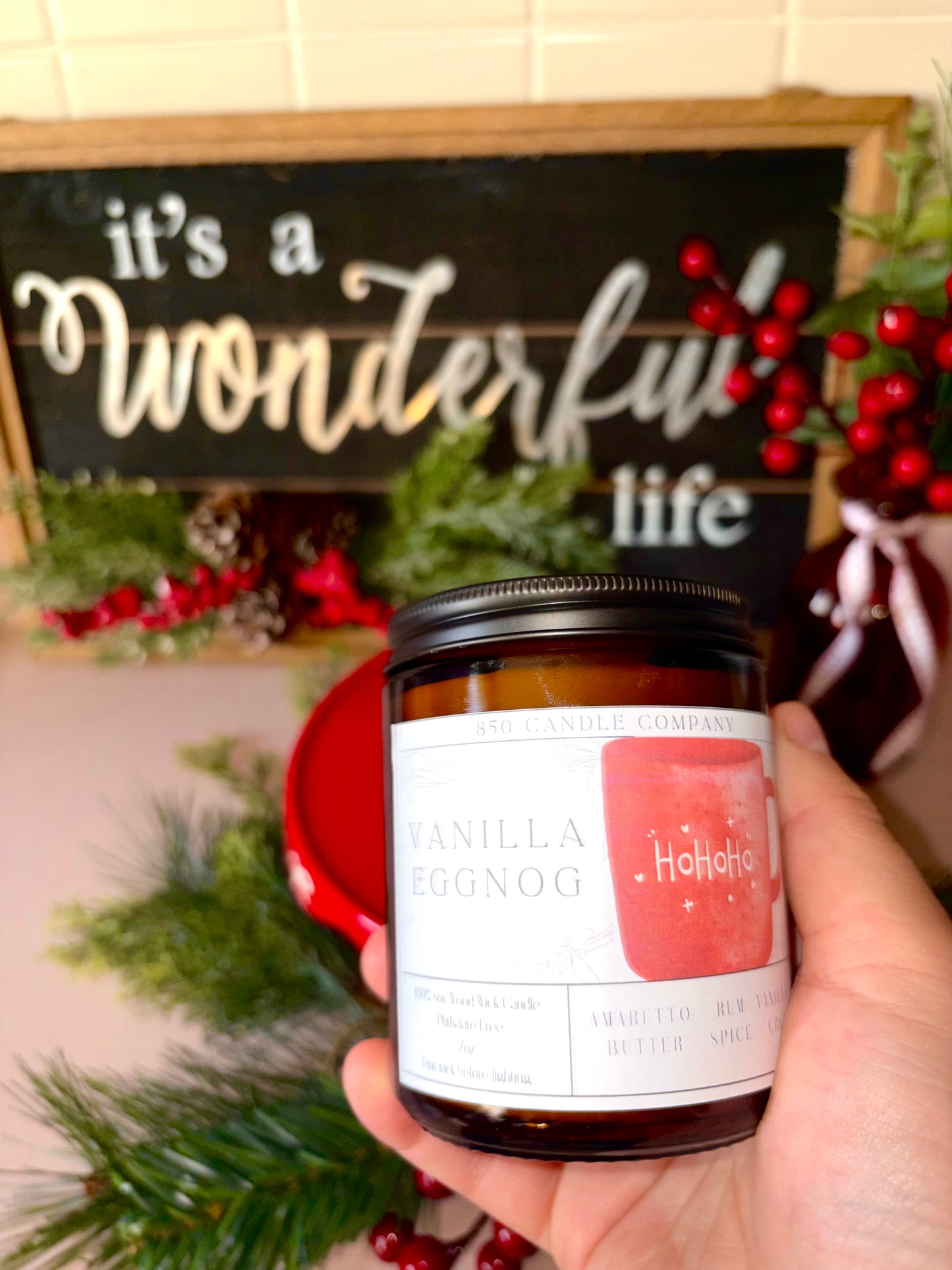 Vanilla Eggnog Soy Candle